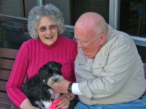 Al and Mary Boehly with their Havanese puppy, Daisy